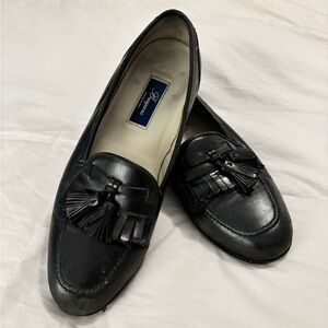 Cole Haan Black Leather Loafers for Men Bragano Made in Italy in size 12M